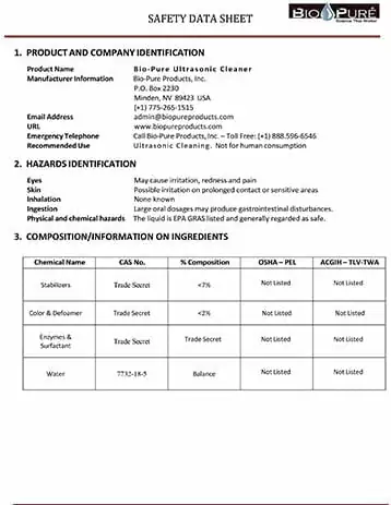 Bio-Pure Ultrasonic-SDS