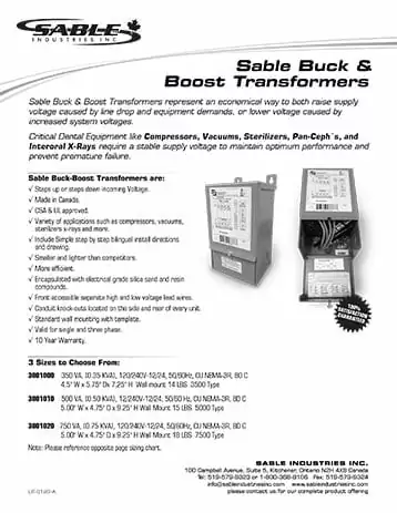 Buck Boost Sell Sheet