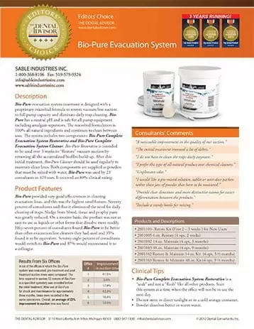 Dental Products Report on Bio-Pure